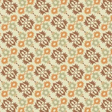 Ottoman seamless pattern 01 Stock Illustration