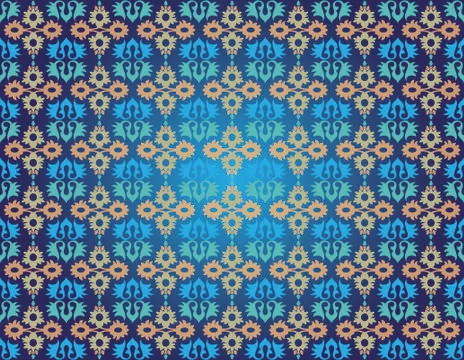 Ottoman seamless pattern one Stock Illustration