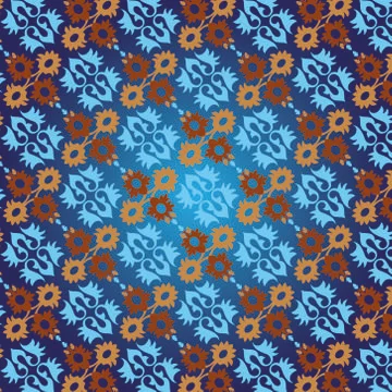 Ottoman seamless pattern version Stock Illustration