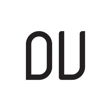 Ou initial letter vector logo icon Stock Illustration