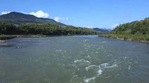 Ou River in summer Stock Footage 209269708