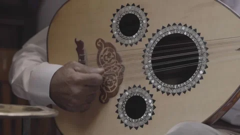 Oud music instrument Stock Footage 246979975