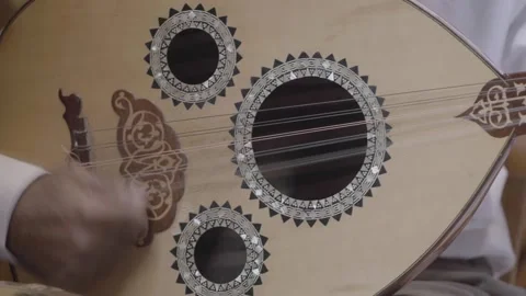 Oud music instrument Stock Footage 246979979