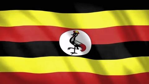 Ouganda Flag Stock Footage 188153214