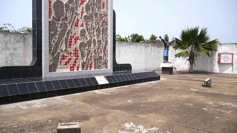 Ouidah memorial's stele Stock Footage 81107972