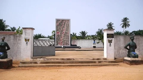 Ouidah memorial's stele Stock Footage 81108699