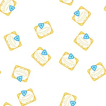 Ouija board for communicating with spirits vector seamless pattern イラスト素材