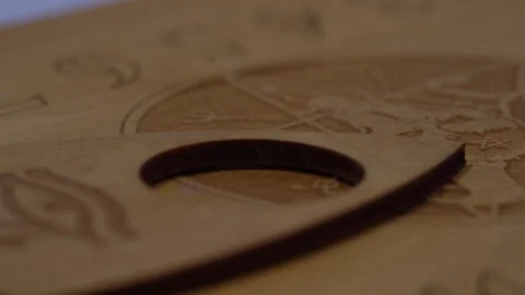 Ouija board macro low angle 스톡 동영상 87540158