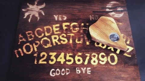 Ouija Board Possessed Stop Motion Ghost Stock Footage