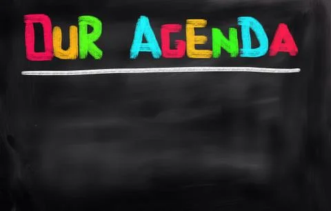 Our Agenda Concept Иллюстрация
