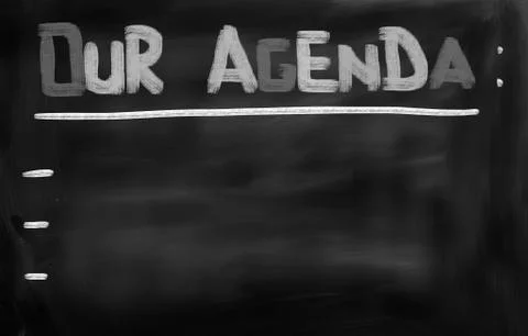 Our Agenda Concept Illustrazione stock