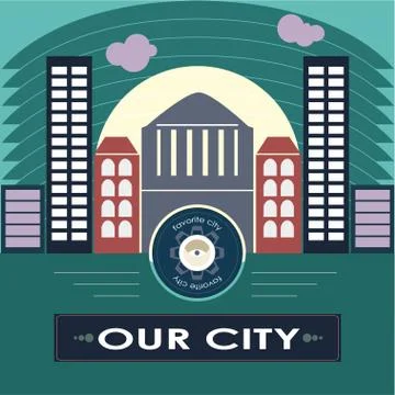 Our city Stock Illustration