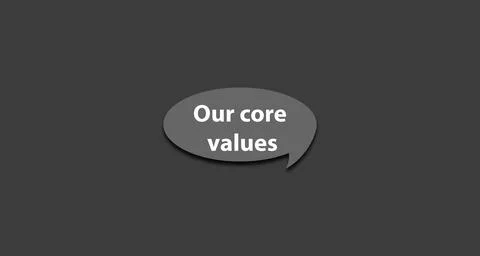 Our core values Stock Illustration