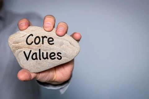 Our core values symbol Stock Photos