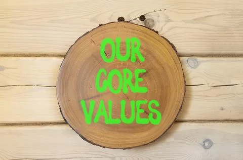 Our core values words symbol. Concept words Our core values on beautiful wo.. Stock Photos