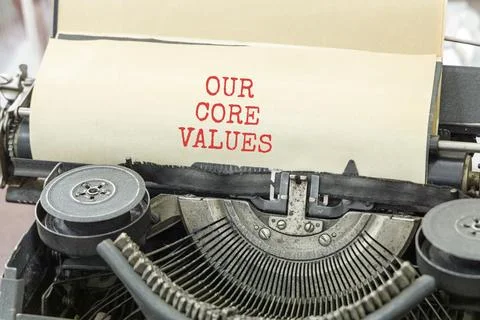 Our core values words symbol. Concept words Our core values typed on beauti.. Фото