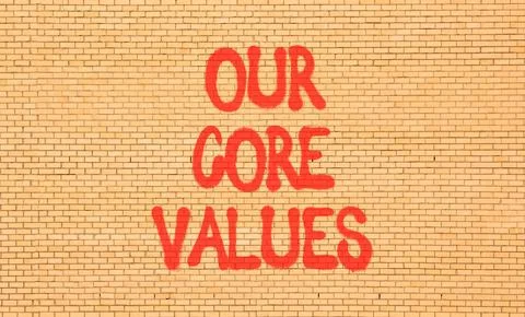 Our core values words symbol. Concept words Our core values on beautiful br.. 写真素材