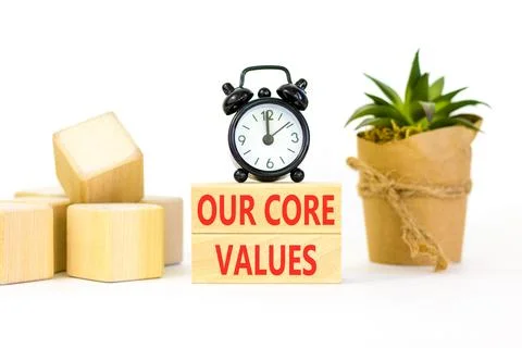 Our core values words symbol. Concept words Our core values on beautiful wo.. Stockfoto's