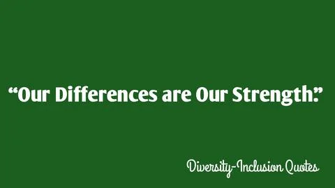 Our differences are our strength. イラスト素材