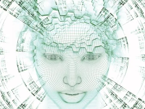 Our Digital Mind Stock Illustration