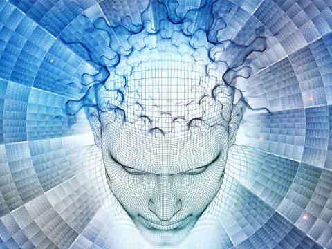 Our Digital Mind Stock Illustration