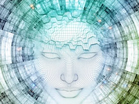 Our Digital Mind Stock Illustration