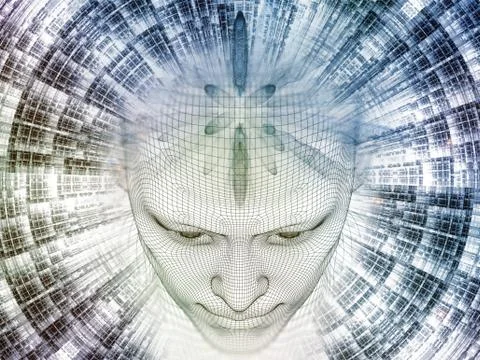 Our Digital Mind Illustrazione stock
