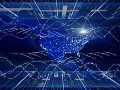 Our Digital World Stock Illustration