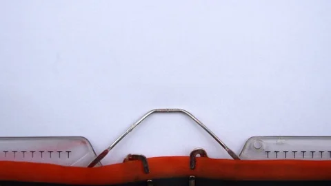 Our experience - phrase printed on an old typewriter in red letters, close up. Vídeos de archivo 126644461