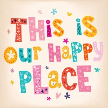 This is our happy place Stock-Illustration