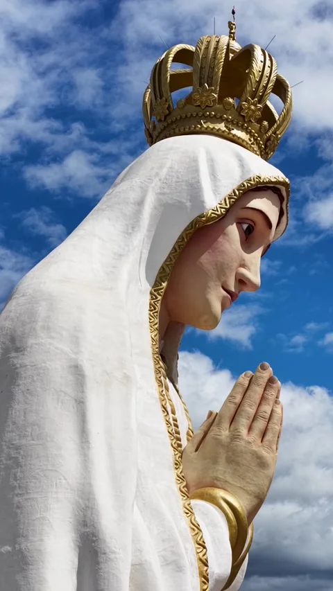 Our Lady Of Fatima Statue At Crato In Ceara Brazil. Stock Footage 338097151