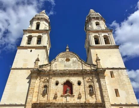 The Our Lady of the Immaculate Conception Cathedral in Campeche, Mexico Fotos de archivo
