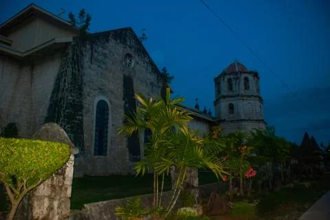 Our Lady of the Immaculate Conception catholic Church at Oslob in Sebu, Phili Stock Photos