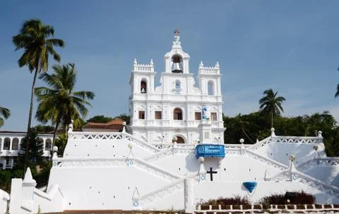 Our lady of the immaculate conception church - north goa,portuguese india Foto stock