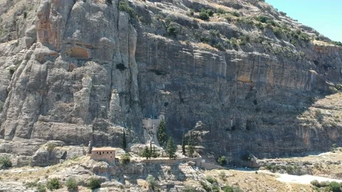 Our Lady of the Rocks or Virgin of the Rock Monastery in Nemea, Greece. Locat Stock Footage 203915077