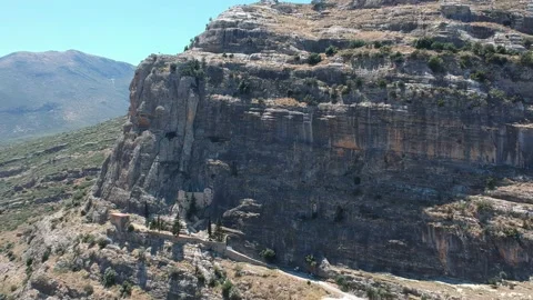 Our Lady of the Rocks or Virgin of the Rock Monastery in Nemea, Greece. Locat Stock Footage 203924724
