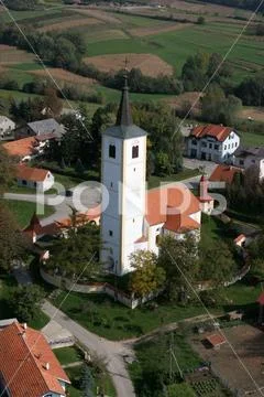 Our Lady of the Snows Church in Belec, Croatia Stock Photos
