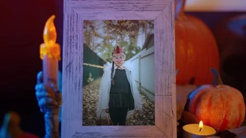 Our Last Halloween Slideshow After Effects stock