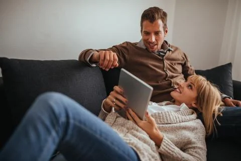Our life is easier with technology Stock Photos