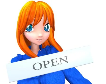 Our office is open now Stock Illustration