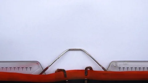 Our plan - phrase printed on an old typewriter in red letters, close up. Stockbeeldmateriaal 126644401