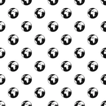 Our planet pattern seamless Stock Illustration