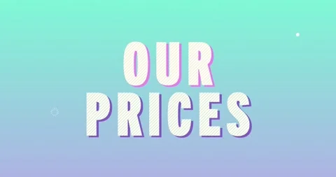Our Prices. Retro Text Animation. Stock Footage 138204277