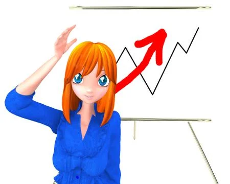 Our revenue is going up! Stock Illustration