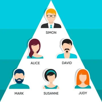 Our team web page presentation Stock Illustration