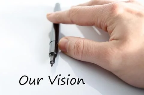 Our vision text concept Stock Photos