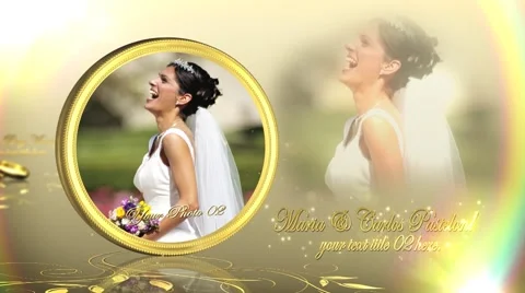 Our Wedding Rings Montage Stock After Effects