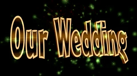 Our Wedding Sparkle 3D Animation Video stock 40154965