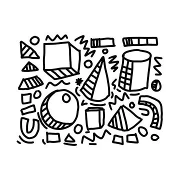 Our world doodle hand drawn Stockillustratie