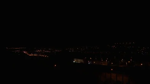 Ourense Night City Stock Footage 78791154